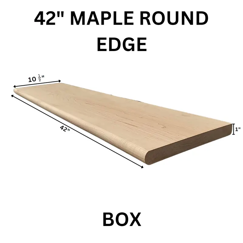 Fusion - Wood Stair Tread Maple Round Edge Box 10-1/2" x 42"