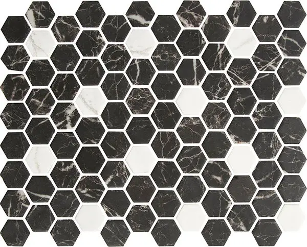 Centura Mosaic Geo Pattern Hex Pattern 1 Matte 10" x 12"