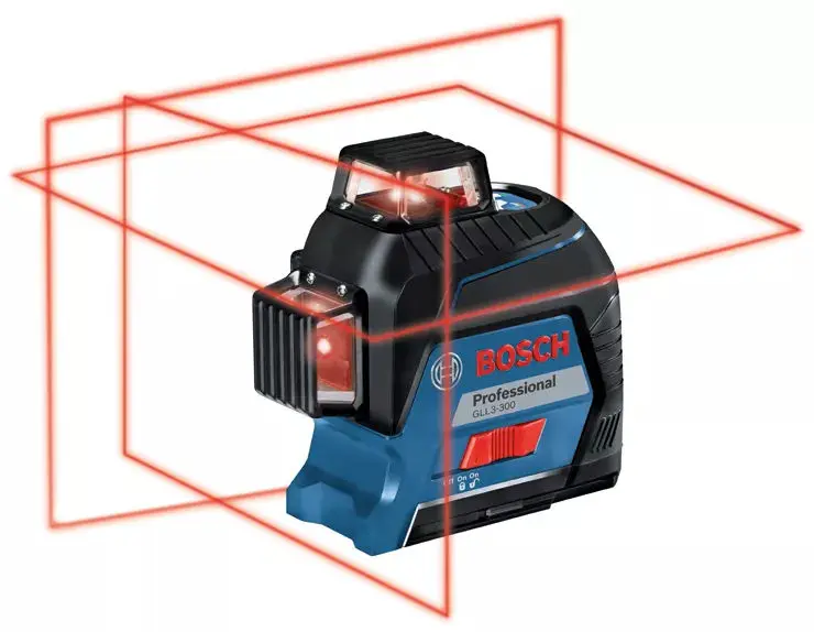 Bosch - Laser Level GLL3-300 with 360° Three-Plane Alignement Red Line