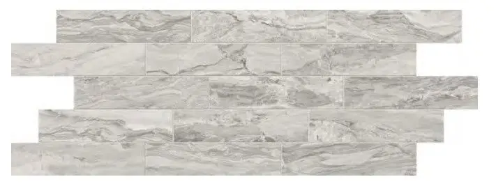 Centura Floor Tiles Gemstone Polished Silver 3" x 12"
