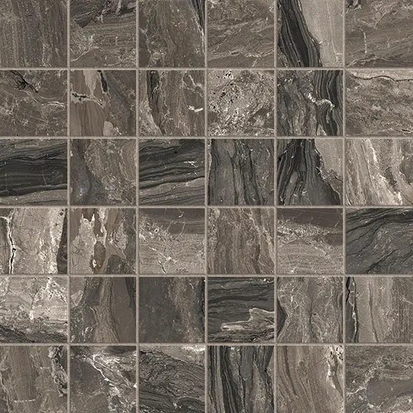 Centura Mosaic Tiles Gemstone Polished Mink 12" x 12"