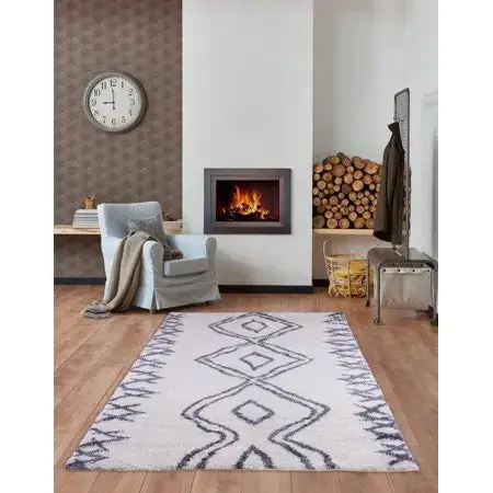 Grant Shaggy Casablanca Contemporary Abstract Area Rug – 5'2" x 7'5"