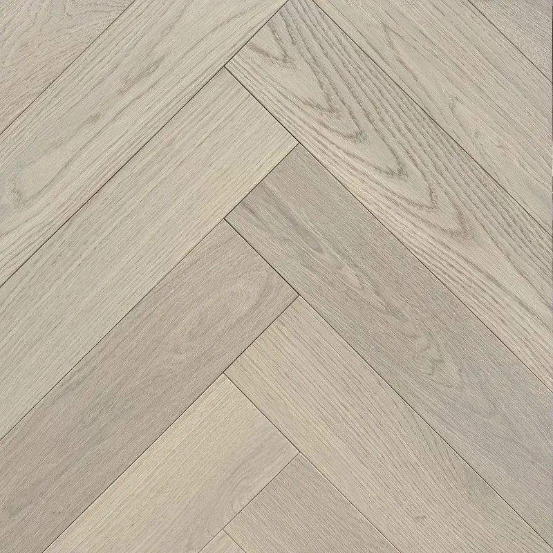 Vidar Engineered Hardwood American Oak Herringbone Moon Light Herringbone Select & Better 5" - 3/4"