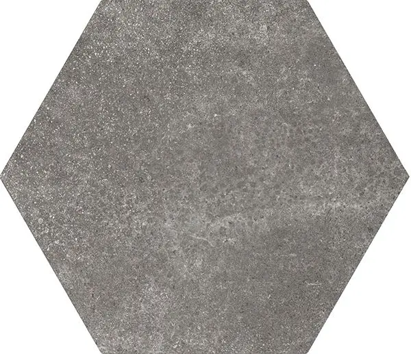 Centura Floor Tiles Hexatile Cement Black Matte 7" x 8" (7.69 sqft/box)