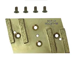 Pearl Abrasive - Hexpin™ Diamond Segmented Pad With 4 Screws HEX4PAD-MFD