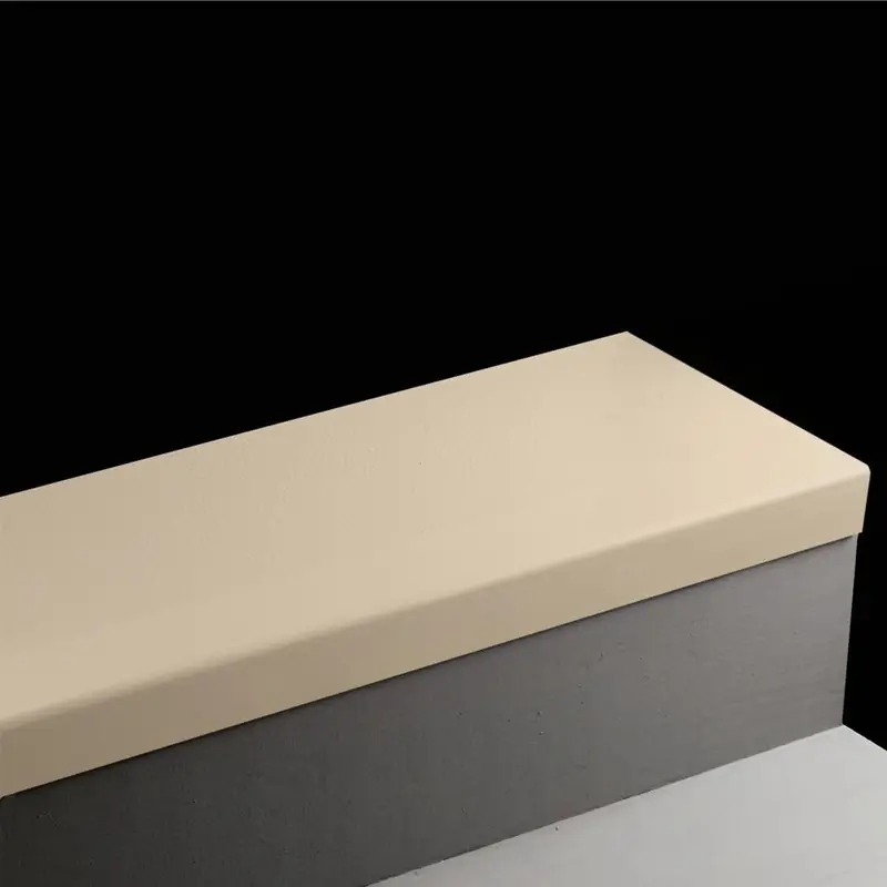 Angle Fit Rubber Stair Tread - HMNT 129 SQ Hammered #129 Silk No Insert 84"