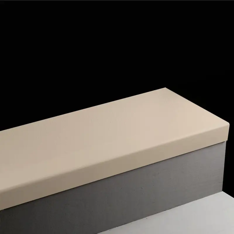 Angle Fit Rubber Stair Tread - HMNT 49 SQ Hammered #49 Beige No Insert 108"