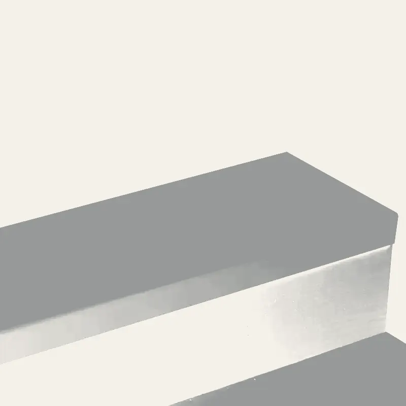 Angle Fit Rubber Stair Tread - HMNTD 38 SQ Hammered (Extended Depth) #38 Pewter No Insert 96"