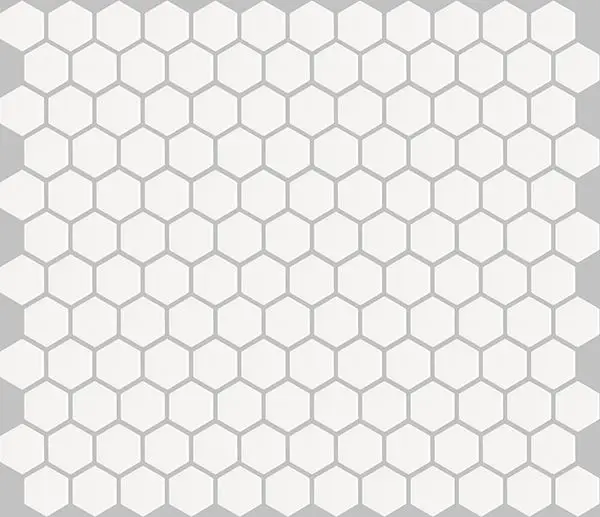 Centura Mosaic Basic Hexagon/Octagon White Satin 12" x 12"