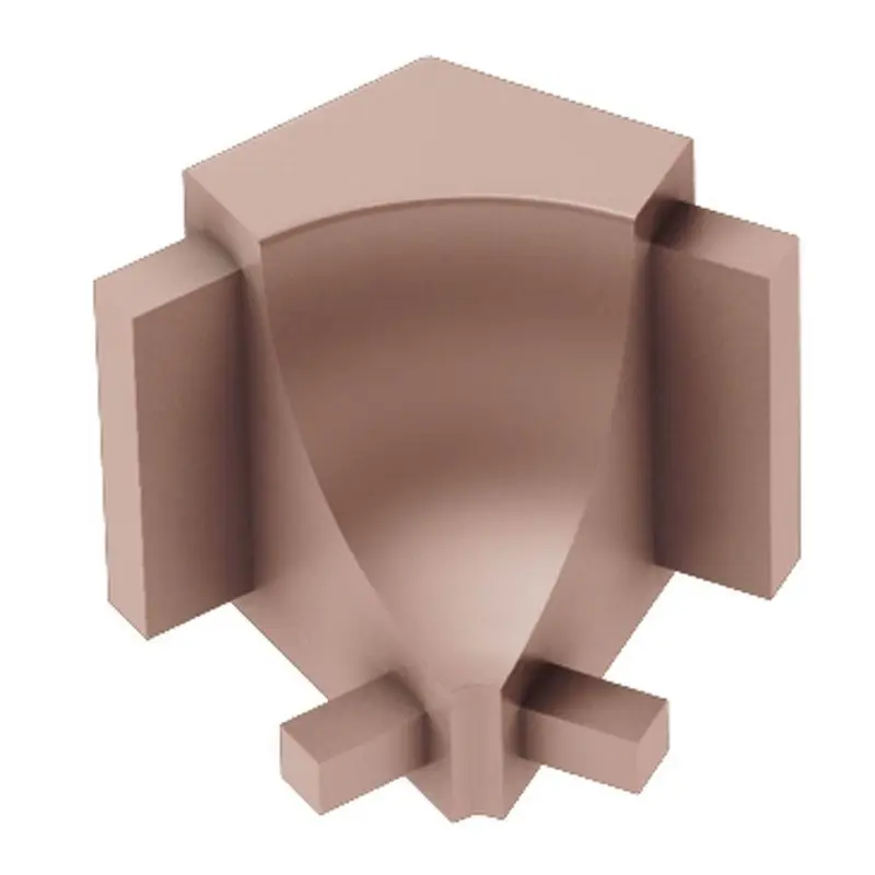 Schluter DILEX-AHK Inside Corner 135° with 3/8" Radius Anodized Aluminum Matte Copper