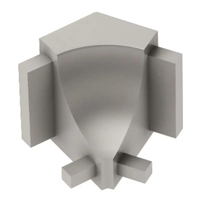 Schluter DILEX-AHK Inside Corner 135° with 3/8" Radius Anodized Aluminum Matte Nickel