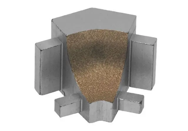 Schluter DILEX-AHK Inside Corner 135° with 3/8" Radius Aluminum Beige