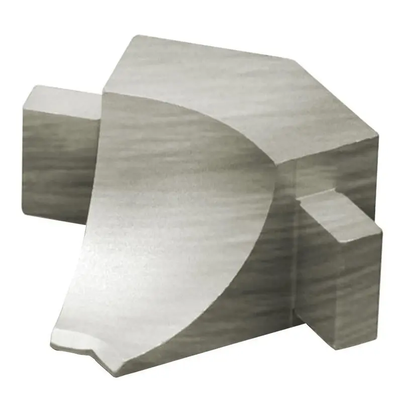 Schluter DILEX-AHKA Inside Corner 135° with 3/8" Radius Anodized Aluminum Brushed Nickel