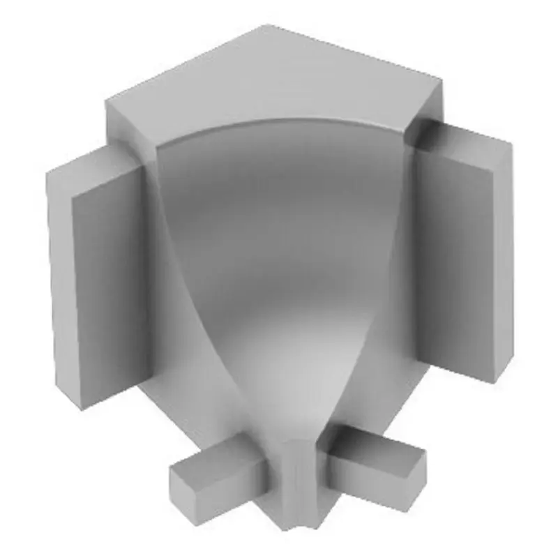 Schluter - DILEX-AHK Inside Corner 135° with 3/8" (10 mm) Radius - Aluminum Anodized Matte