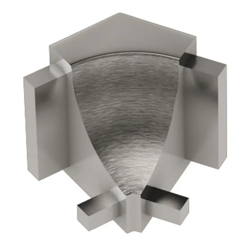 Schluter - DILEX-AHK Inside Corner 135° with 3/8" (10 mm) Radius - Aluminum Anodized Brushed Nickel