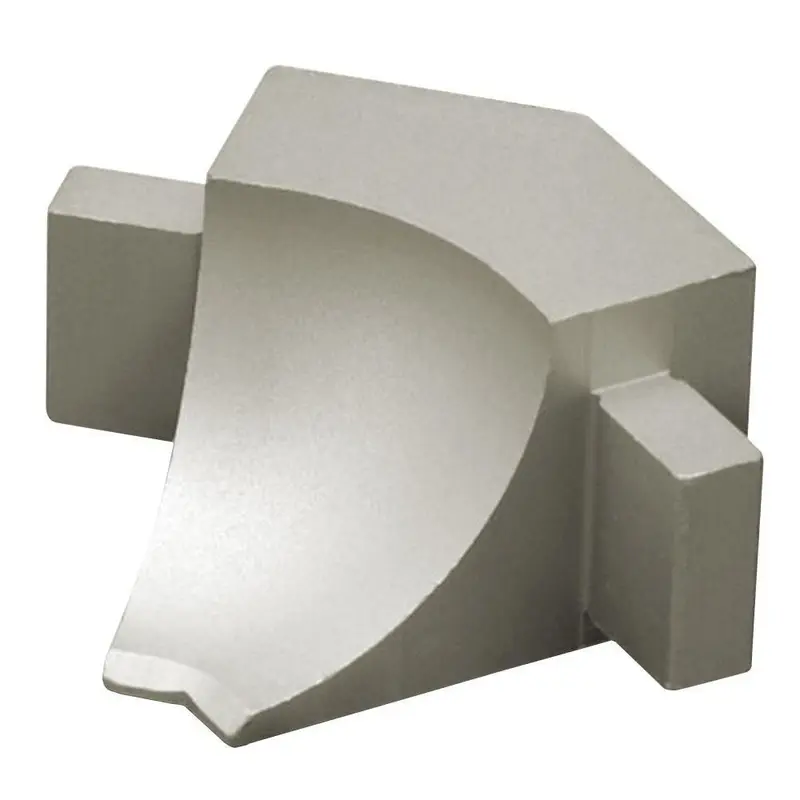 Schluter - DILEX-AHKA Inside Corner 135° with 3/8" (10 mm) Radius - Aluminum Anodized Satin Nickel