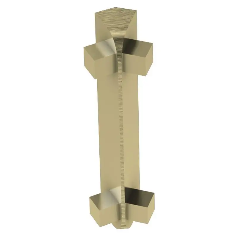 Schluter RONDEC-CT Inside Corner 135° Anodized Aluminum Brushed Brass 3/8" (10 mm)