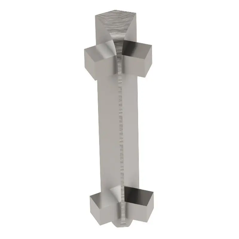 Schluter RONDEC-CT Inside Corner 135° Anodized Aluminum Brushed Nickel 3/8" (10 mm)