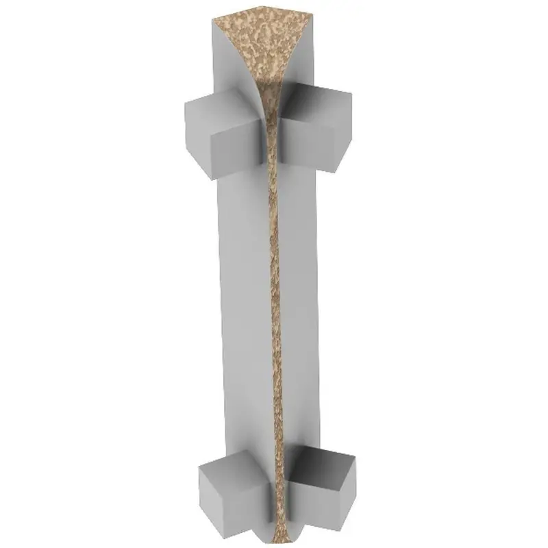 Schluter RONDEC-CT Inside Corner 135° Aluminum Beige 3/8" (10 mm)