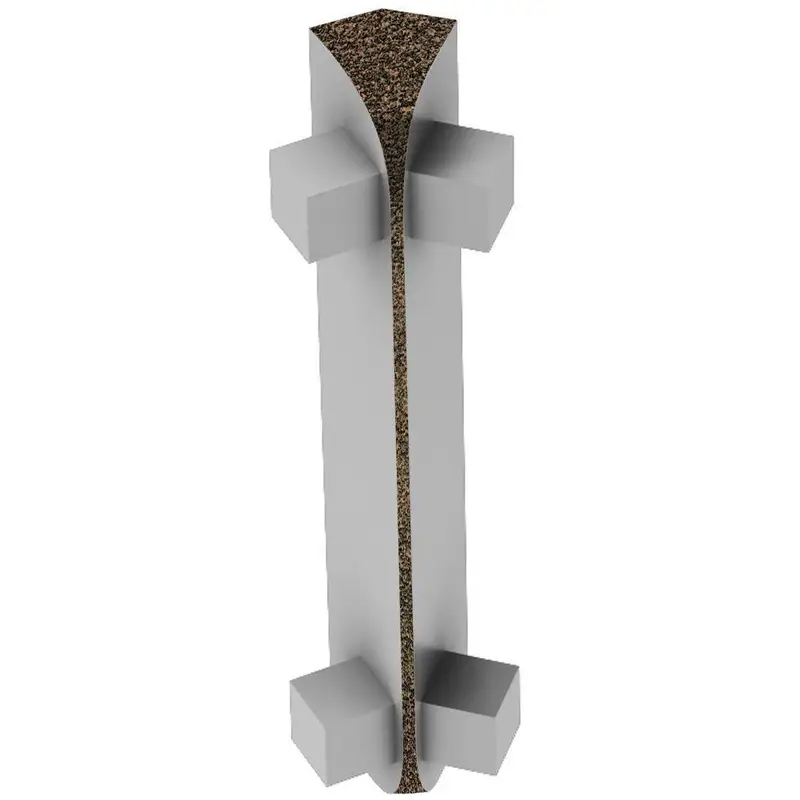 Schluter RONDEC-CT Inside Corner 135° Aluminum Bronze 3/8" (10 mm)