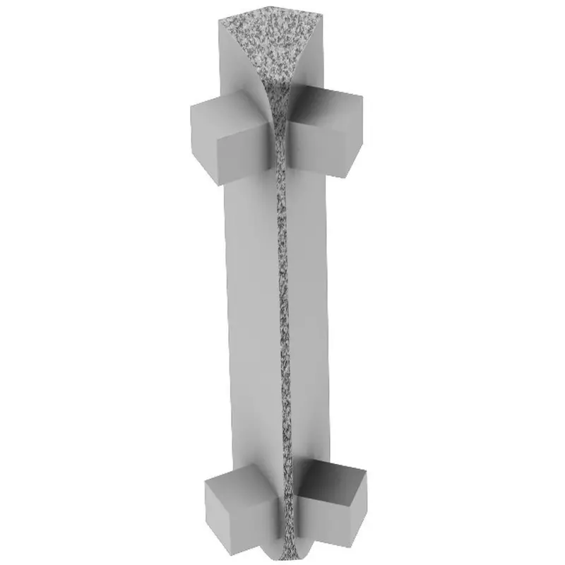 Schluter RONDEC-CT Inside Corner 135° Aluminum Pewter 5/16" (8 mm)
