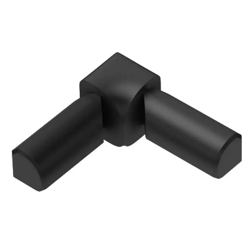Schluter - RONDEC 2-Leg Inside Corner 90° - Aluminum Anodized Graphite 1/2" (12.5 mm)