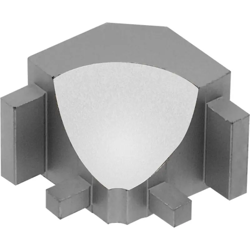 Schluter - DILEX-AHK Inside Corner 90° with 3/8" (10 mm) Radius - Aluminum Anodized Matte Bright White