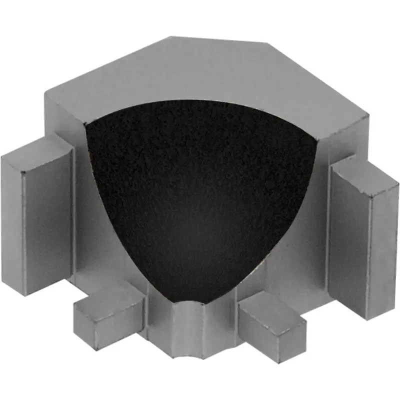 Schluter - DILEX-AHK Inside Corner 90° with 3/8" (10 mm) Radius - Aluminum Anodized Matte Black