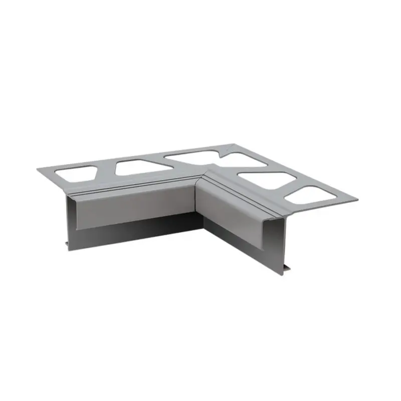 Schluter BARA-RAK Inside Corner 90° for Balcony Edging Profile Aluminum Classic Grey