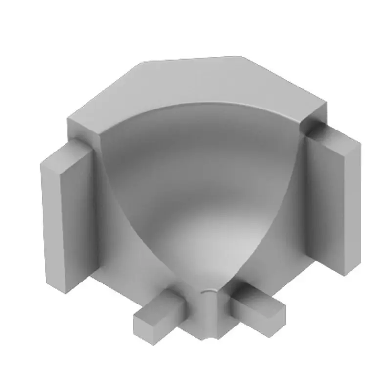 Schluter - DILEX-AHK Inside Corner 90° with 3/8" (10 mm) Radius - Aluminum Anodized Matte