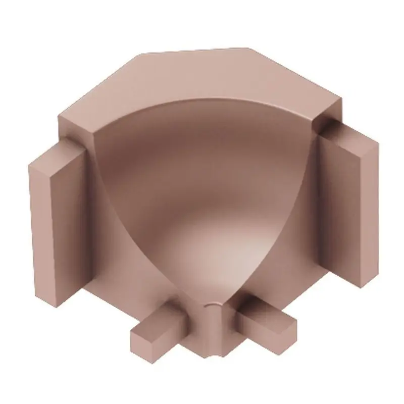 Schluter - DILEX-AHK Inside Corner 90° with 3/8" (10 mm) Radius - Aluminum Anodized Matte Copper
