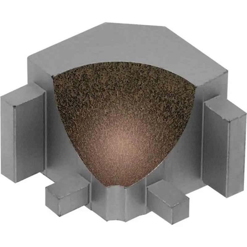 Schluter - DILEX-AHK Inside Corner 90° with 3/8" (10 mm) Radius - Aluminum Bronze