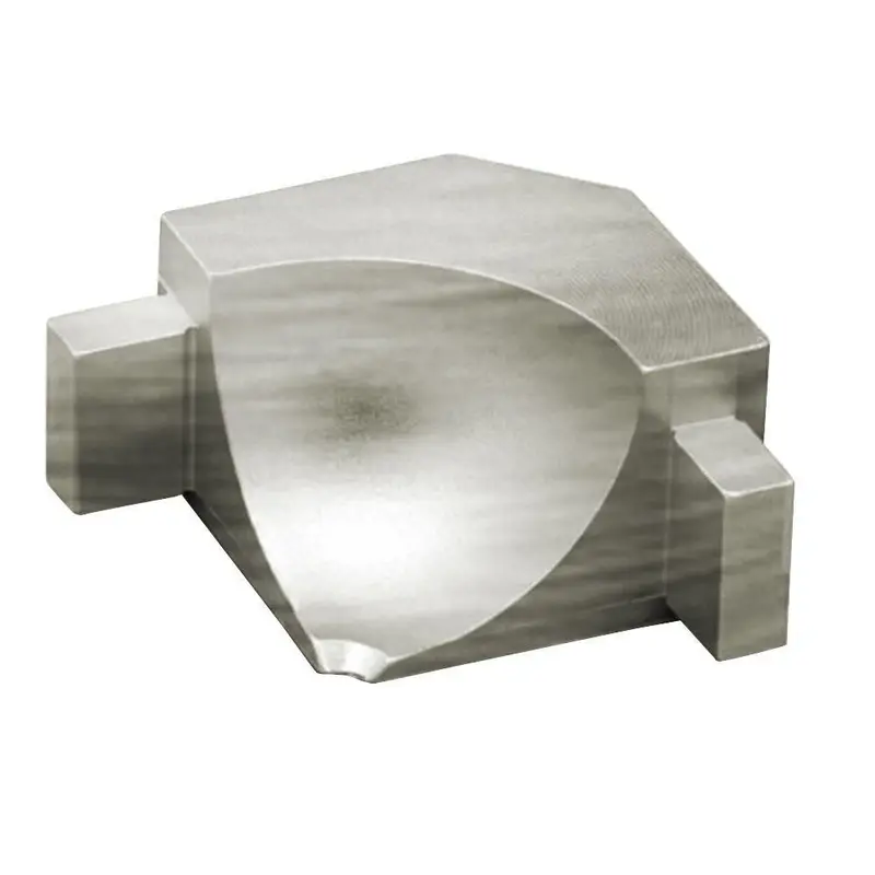 Schluter - DILEX-AHKA Inside Corner 90° with 3/8" (10 mm) Radius - Aluminum Anodized Brushed Nickel