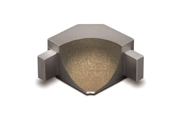 Schluter - DILEX-AHKA Inside Corner 90° with 3/8" (10 mm) Radius - Aluminum Beige