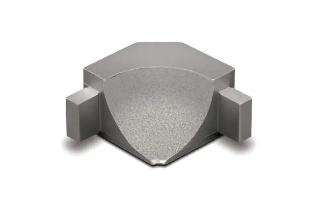 Schluter - DILEX-AHKA Inside Corner 90° with 3/8" (10 mm) Radius - Aluminum Greige