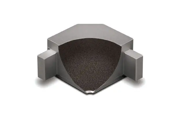 Schluter - DILEX-AHKA Inside Corner 90° with 3/8" (10 mm) Radius - Aluminum Dark Anthracite