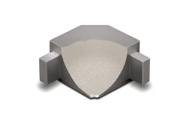 Schluter - DILEX-AHKA Inside Corner 90° with 3/8" (10 mm) Radius - Aluminum Ivory