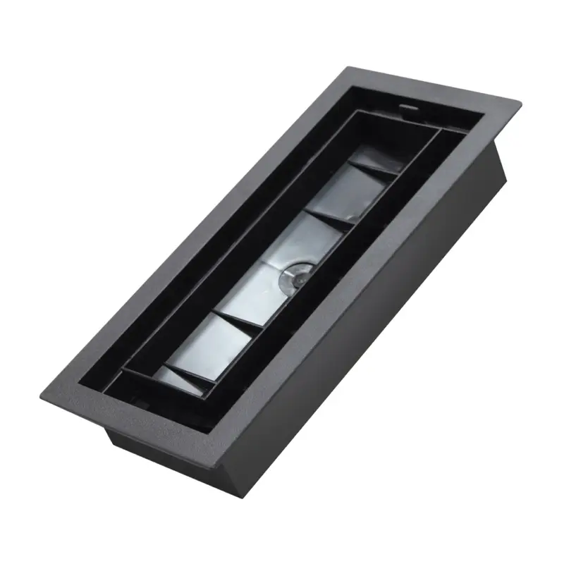Inte-Grates - Floor Vent Drop-In Series Textured Black 4" x 10"