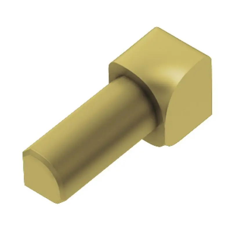 Schluter RONDEC Inside Corner 90° Anodized Aluminum Satin Brass 1/4" (6 mm)