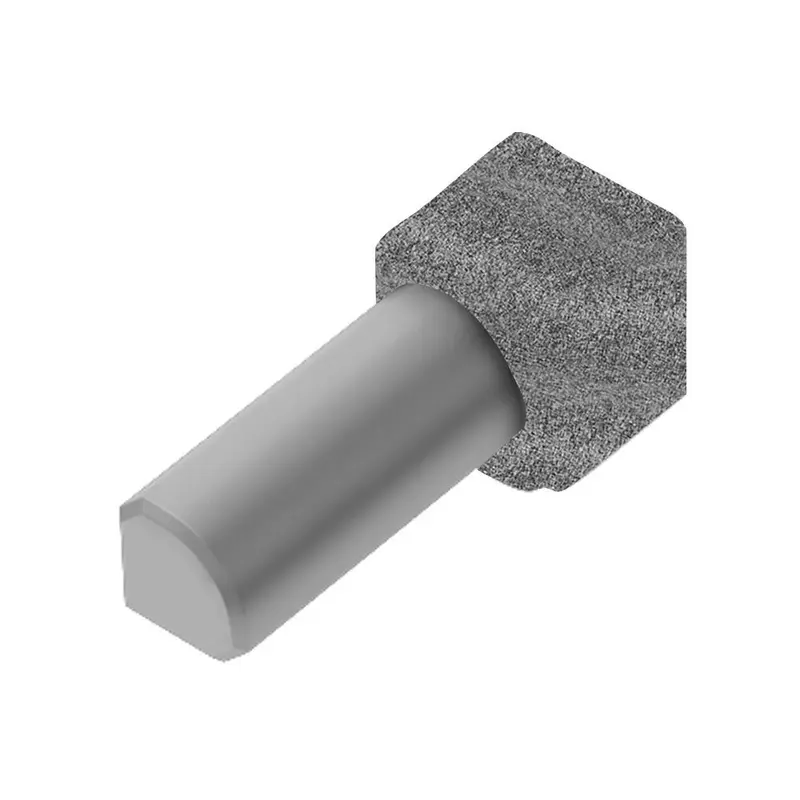 Schluter - RONDEC Inside Corner 90° - Aluminum Pewter 7/16" (11 mm)
