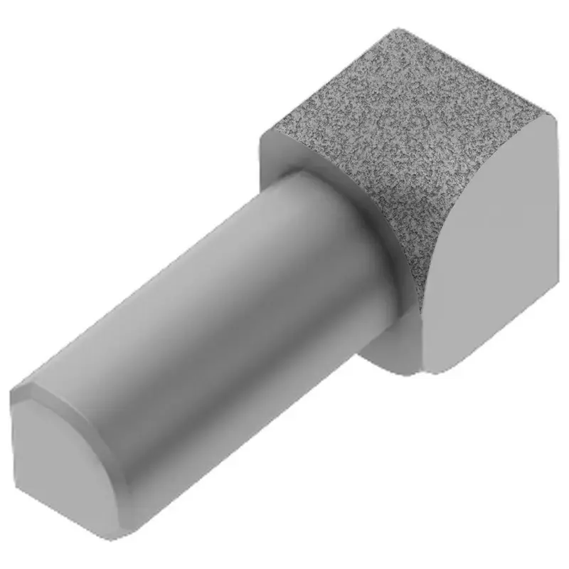 Schluter - RONDEC Inside Corner 90° - Aluminum Pewter 1/2" (12.5 mm)