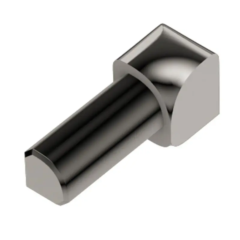 Schluter - RONDEC Inside Corner 90° - Aluminum Anodized Polished Nickel 5/16" (8 mm)