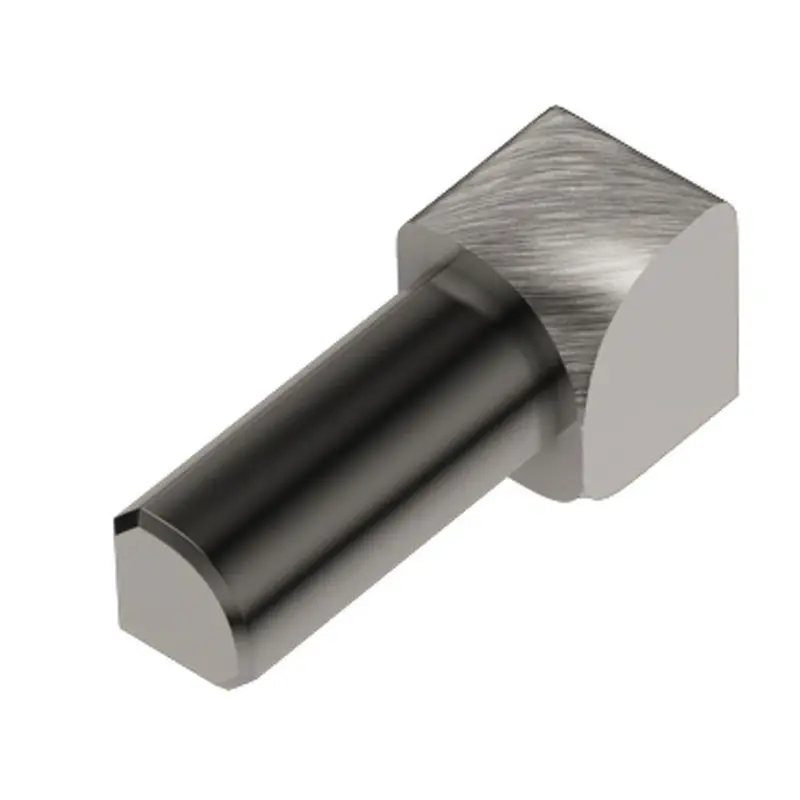 Schluter - RONDEC Inside Corner 90° - Aluminum Anodized Brushed Nickel 5/16" (8 mm)