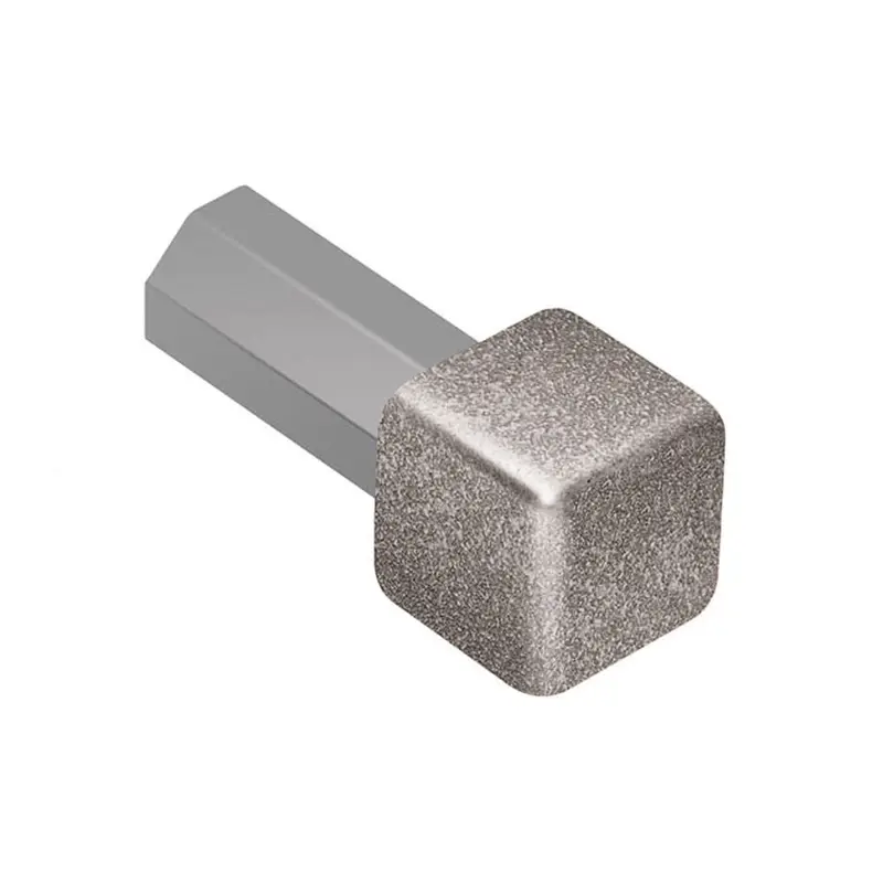 Schluter - RONDEC Inside Corner 90° - Aluminum Stone Grey 5/16" (8 mm)