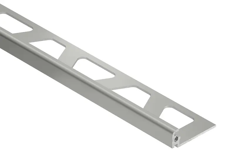 Schluter - JOLLY Wall Tile Edge Trim Aluminum Metallic Grey 3/8" (10 mm) x 8' 2-1/2"