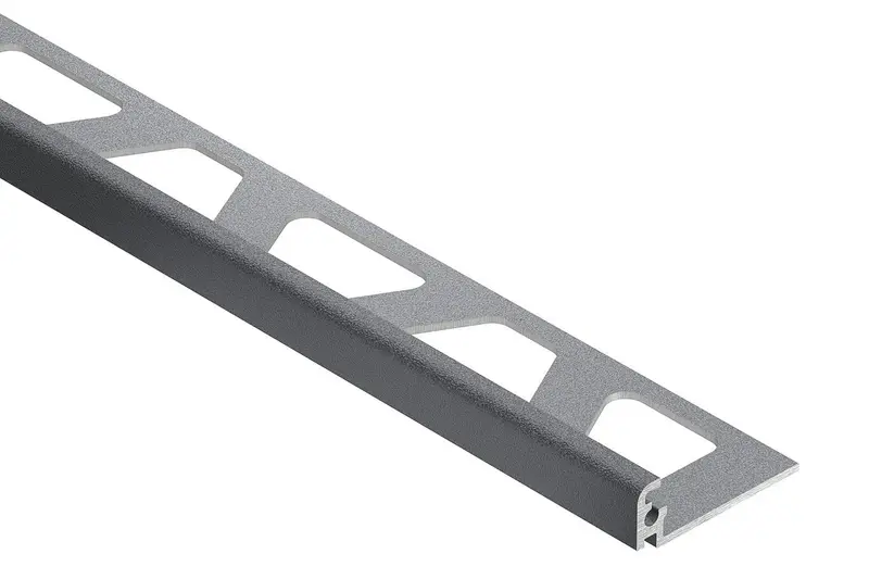 Schluter - JOLLY Wall Tile Edge Trim Aluminum Pewter 3/8" (10 mm) x 10'