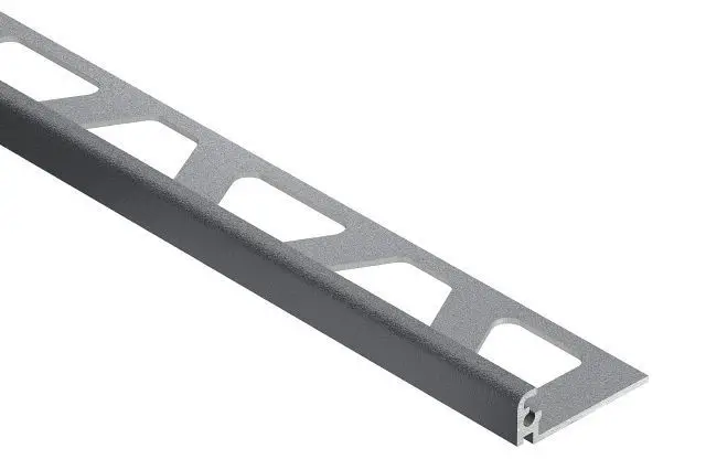 Schluter JOLLY Wall Tile Edge Trim Aluminum Pewter 7/16" (11 mm) x 10'