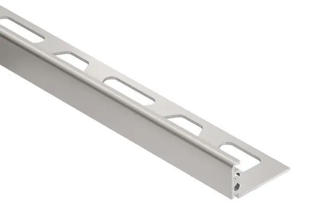 Schluter - JOLLY Wall Tile Edge Trim Anodized Aluminum Satin 1/2" (12.5 mm) x 8' 2-1/2"