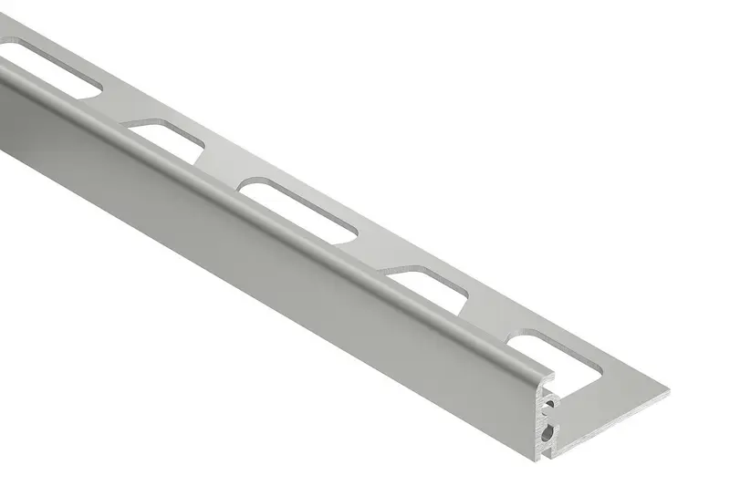 Schluter - JOLLY Wall Tile Edge Trim Aluminum Metallic Grey 1/2" (12.5 mm) x 8' 2-1/2"