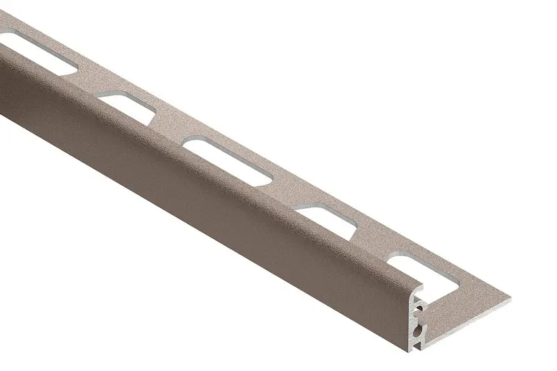 Schluter - JOLLY Wall Tile Edge Trim Aluminum Beige 1/2" (12.5 mm) x 10'